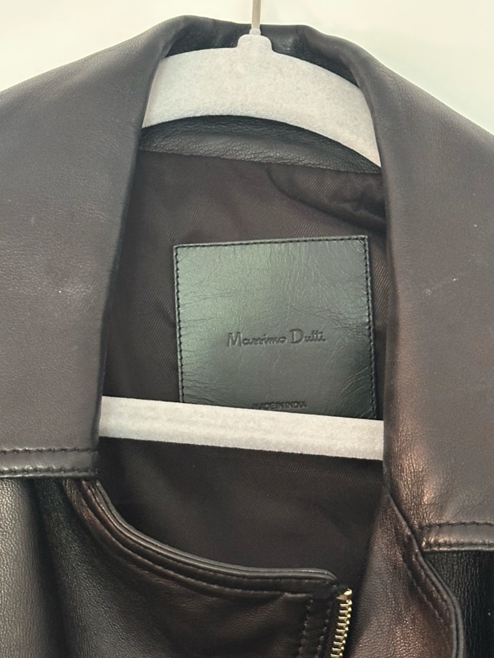 Massimo Dutti Napa Leather Jacket - Picture 4 of 6